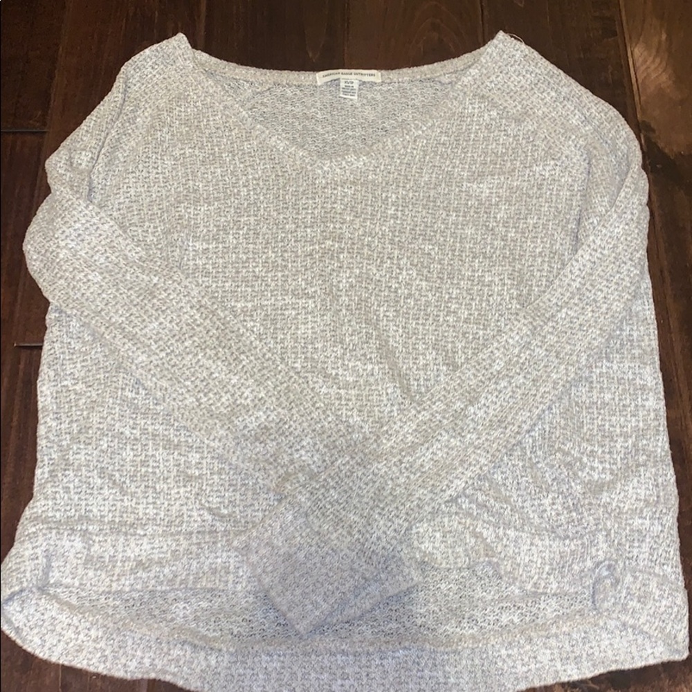 American Eagle Heather Grey Sweater